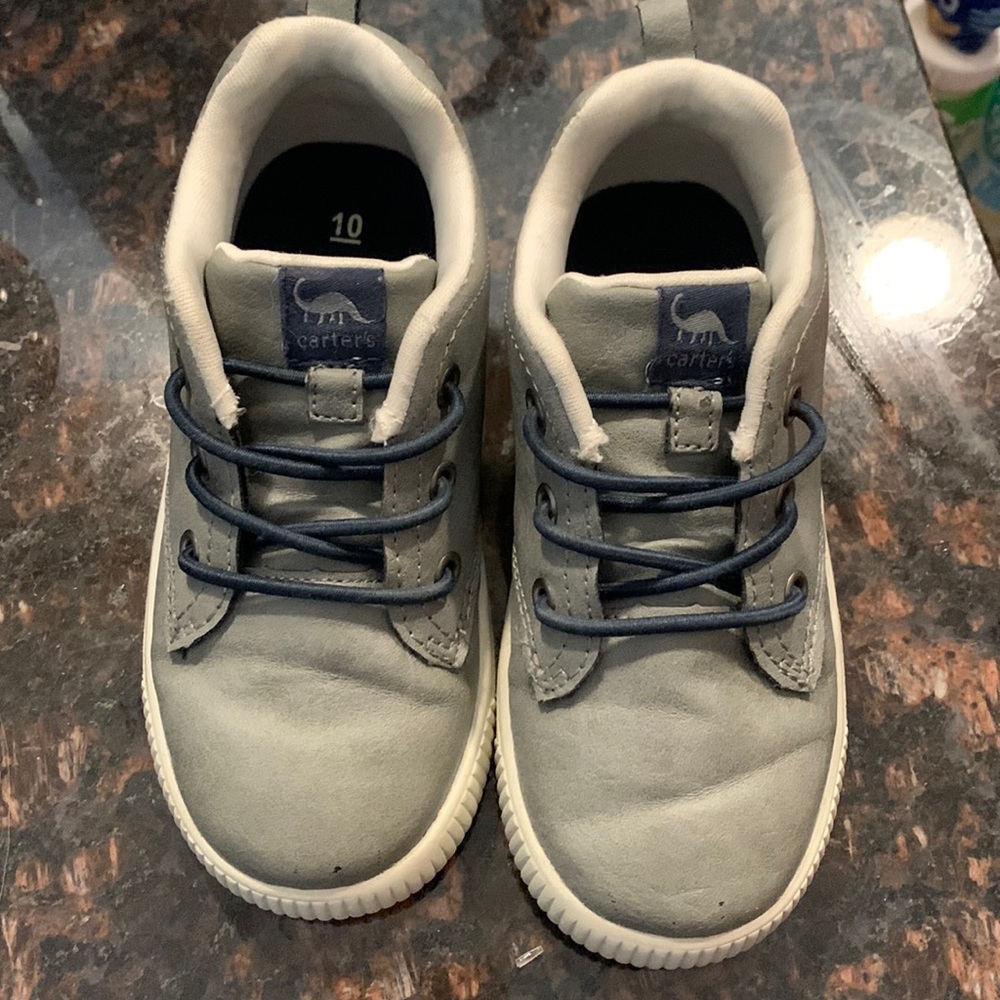 Carters Toddler Boy gray sneakers. Size 10
